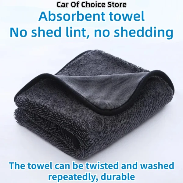 500GSM 20 X 30/40/60cm Cleaning Microfiber  Car Windows  Large Super Absorbent Rag